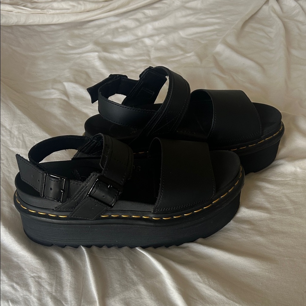 Dr. Martens Black Platform Sandals